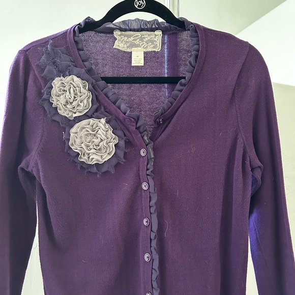 Purple cardigan - size medium - Picture 3 of 10